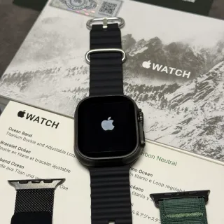 Apple Watch Ultra Ocean Band Black Sports Watch