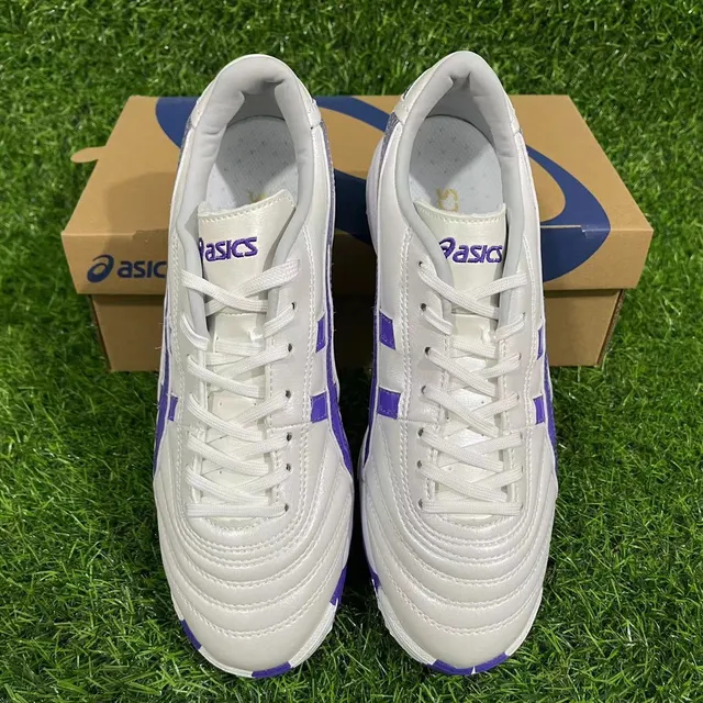 ASICS Arthur's TF Blanc Violet Pelouse Chaussures de Football 2