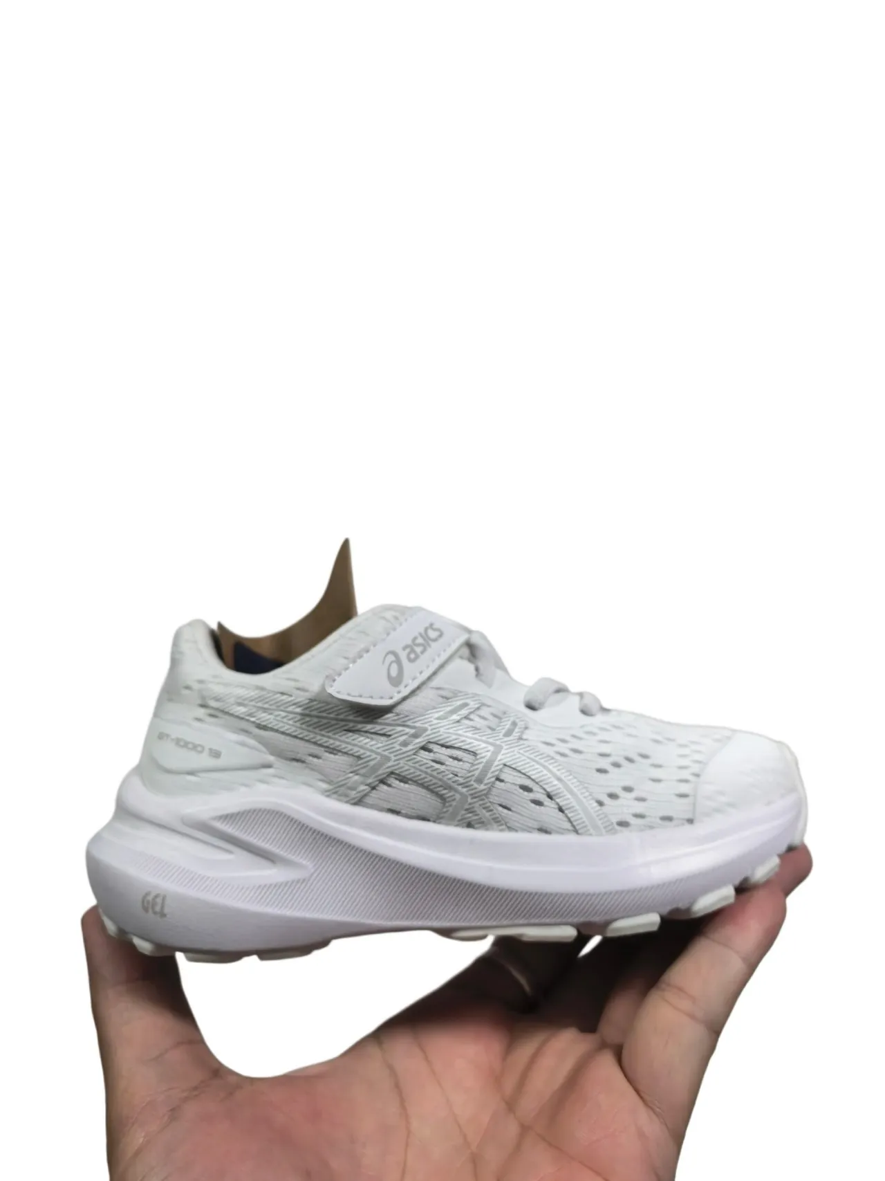 ASICS Chaussures de course bleu jaune avec upper en maille et overlays synthétiques 23