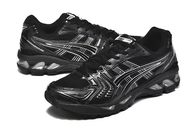 ASICS Gel-Kayano Black Silver Running Shoes 3
