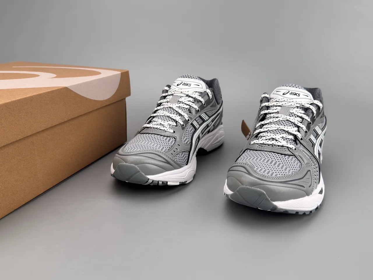 ASICS Gel-Kayano Gray and Silver Running Shoes 3