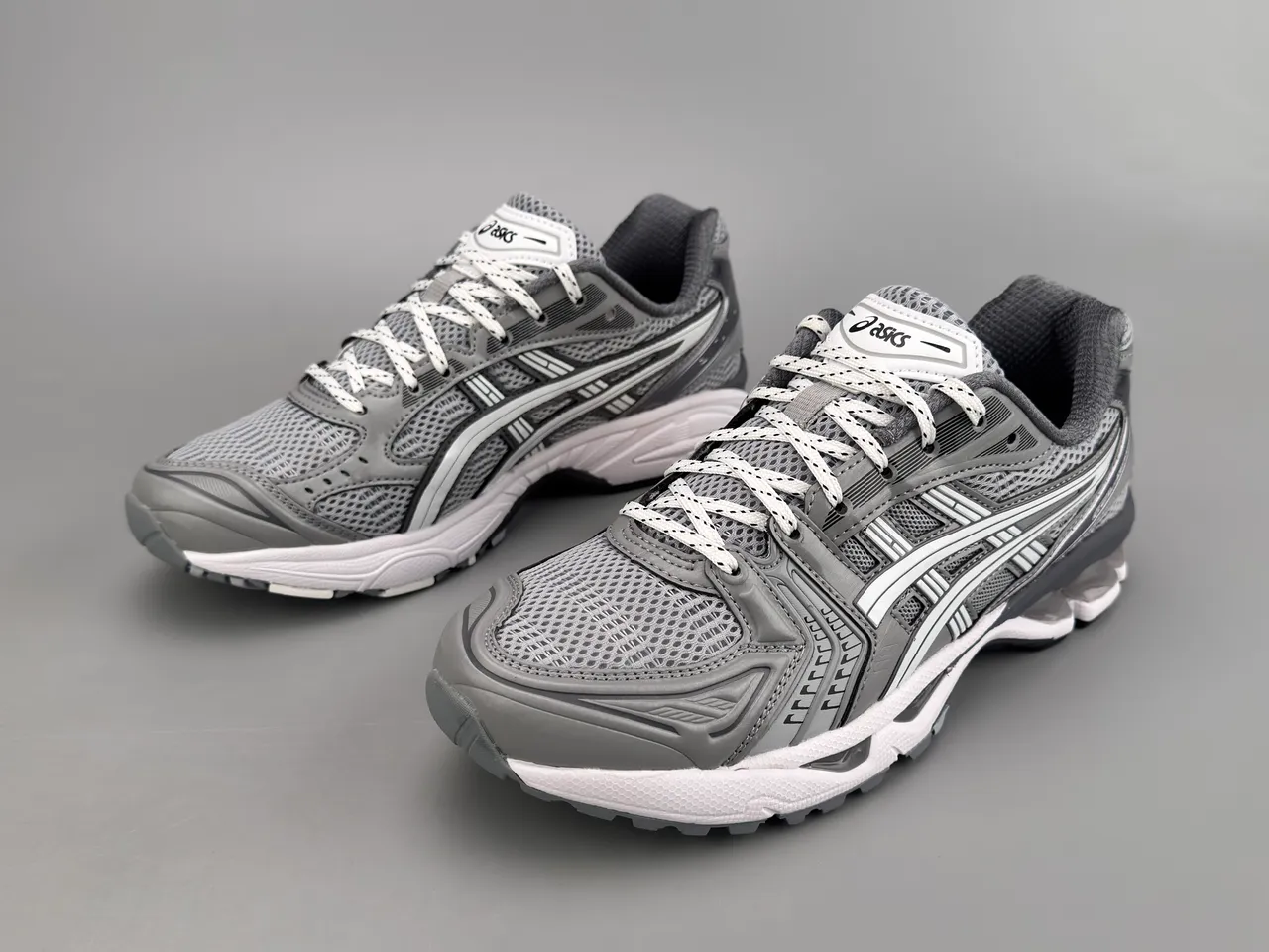 ASICS Gel-Kayano Gray and Silver Running Shoes 5