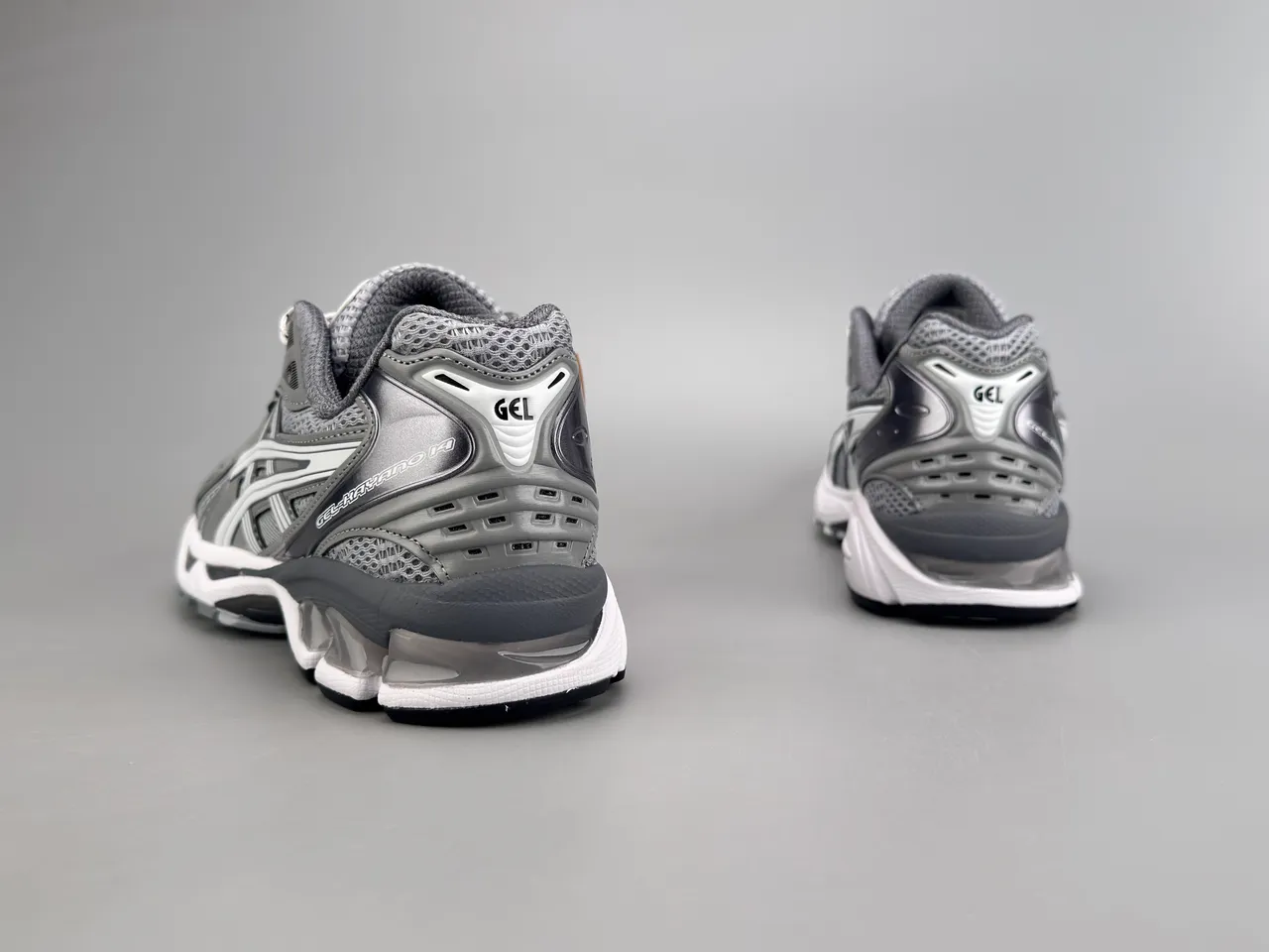 ASICS Gel-Kayano Gray and Silver Running Shoes 6