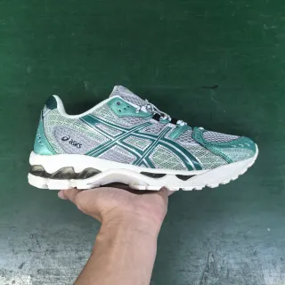 ASICS Gel-Kayano Mint Green and Silver Mesh Running Shoes