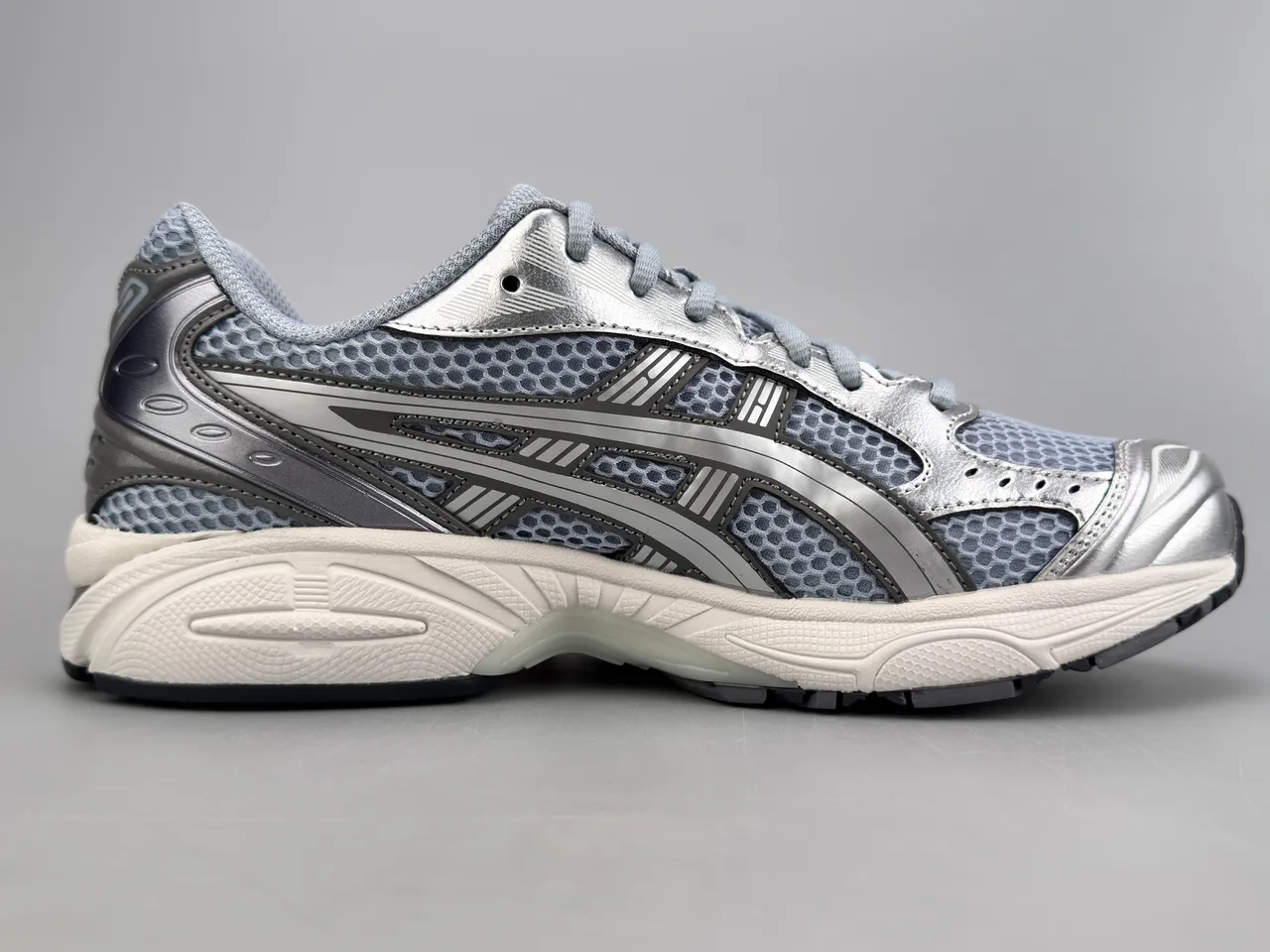 ASICS Gel-Kayano Silver Metallic Running Shoes 10