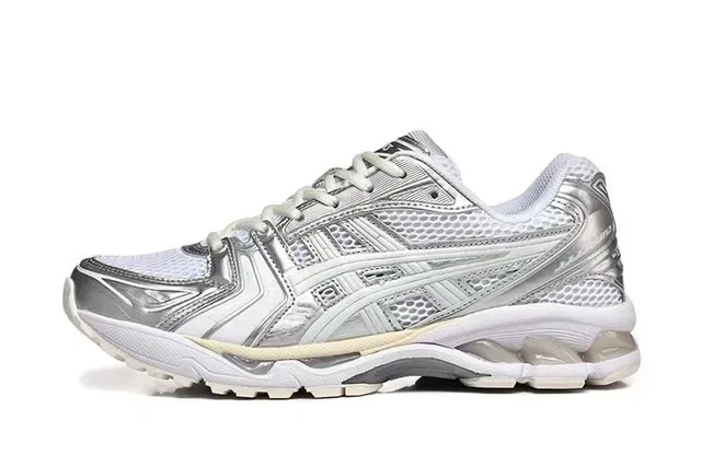 ASICS Gel-Kayano Silver Metallic Running Shoes 2