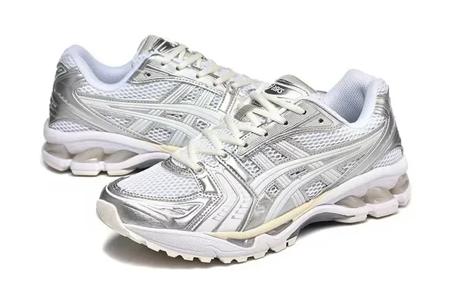 ASICS Gel-Kayano Silver Metallic Running Shoes 3