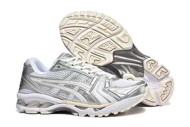 ASICS Gel-Kayano Silver Metallic Running Shoes 4