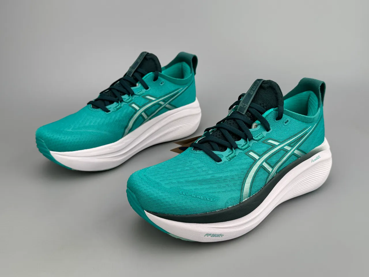 ASICS Gel-Nimbus 27 Tênis de corrida Verde Teal 7