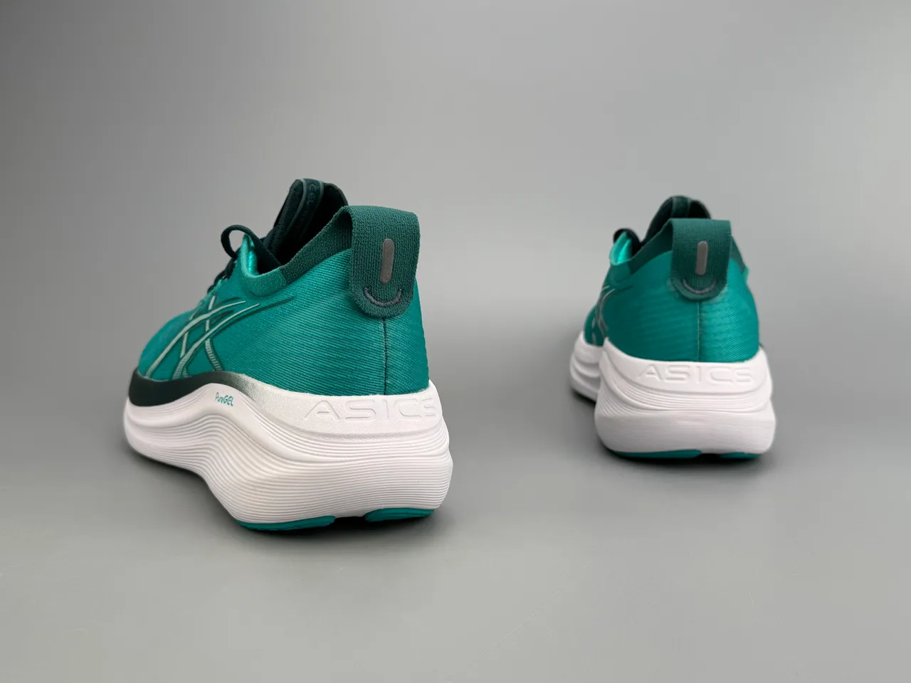 ASICS Gel-Nimbus 27 Tênis de corrida Verde Teal 8