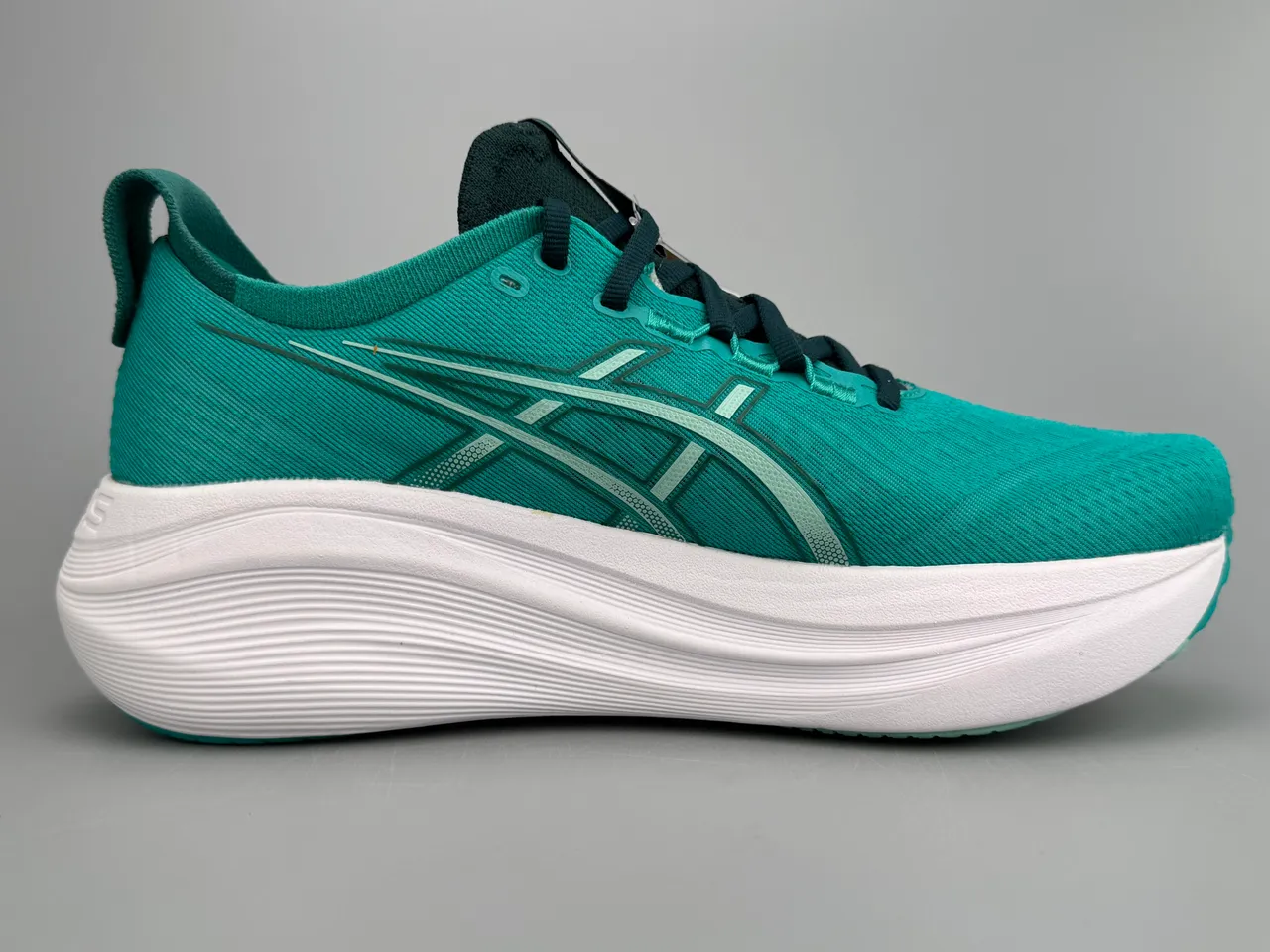ASICS Gel-Nimbus 27 Tênis de corrida Verde Teal 10