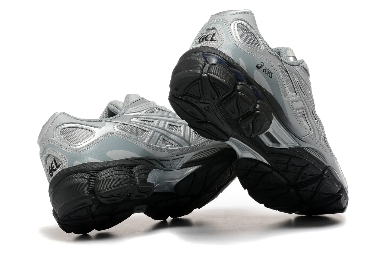 ASICS GT-2160 أحذية الجري فضي معدني أسود 4