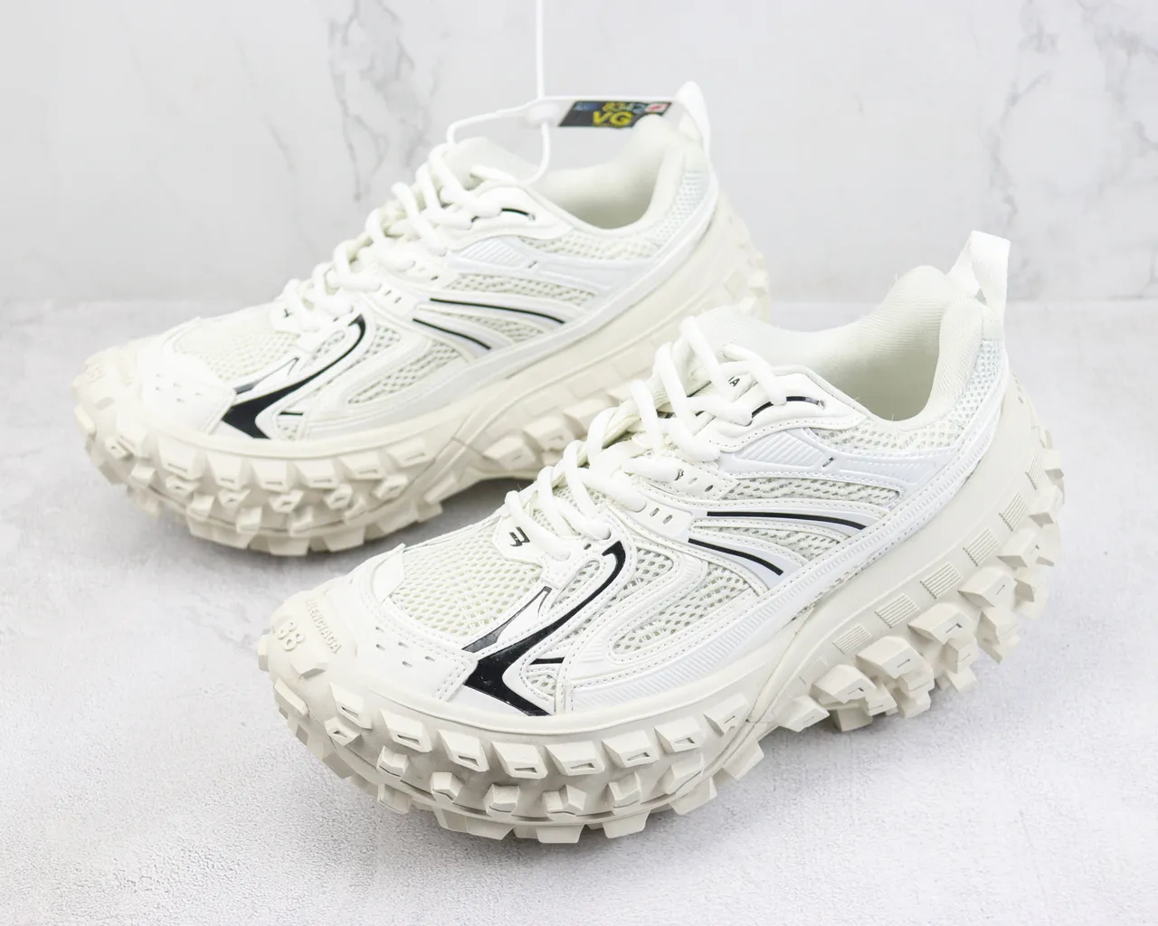 ASICS GT-2160 Zapatillas chunky blancas y negras 4