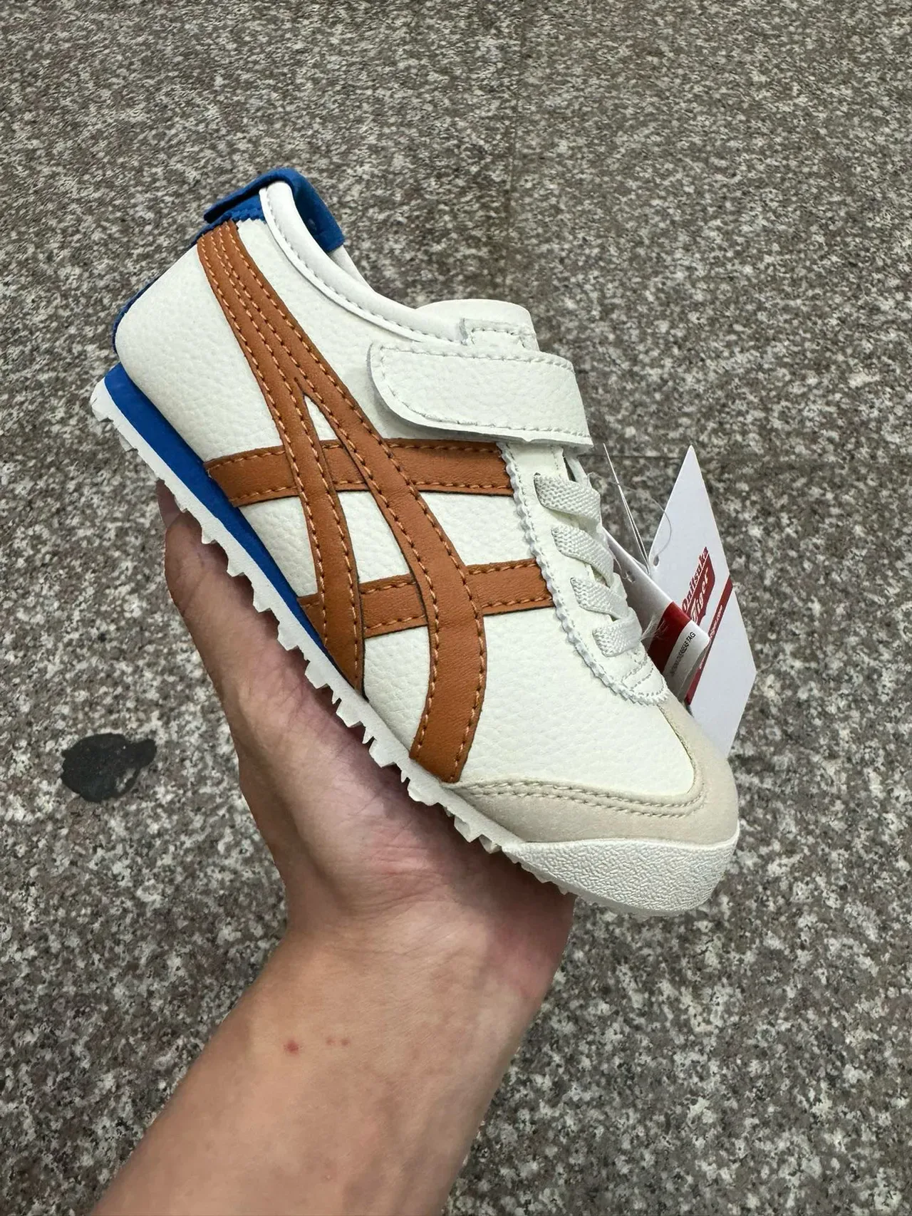 ASICS Onitsuka Tiger Mexico 66 branco azul marinho vermelho tênis lifestyle 11