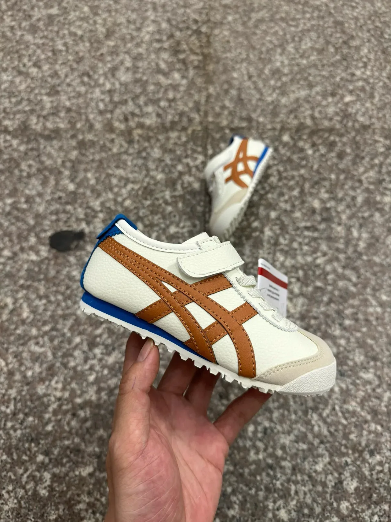 ASICS Onitsuka Tiger Mexico 66 branco azul marinho vermelho tênis lifestyle 12
