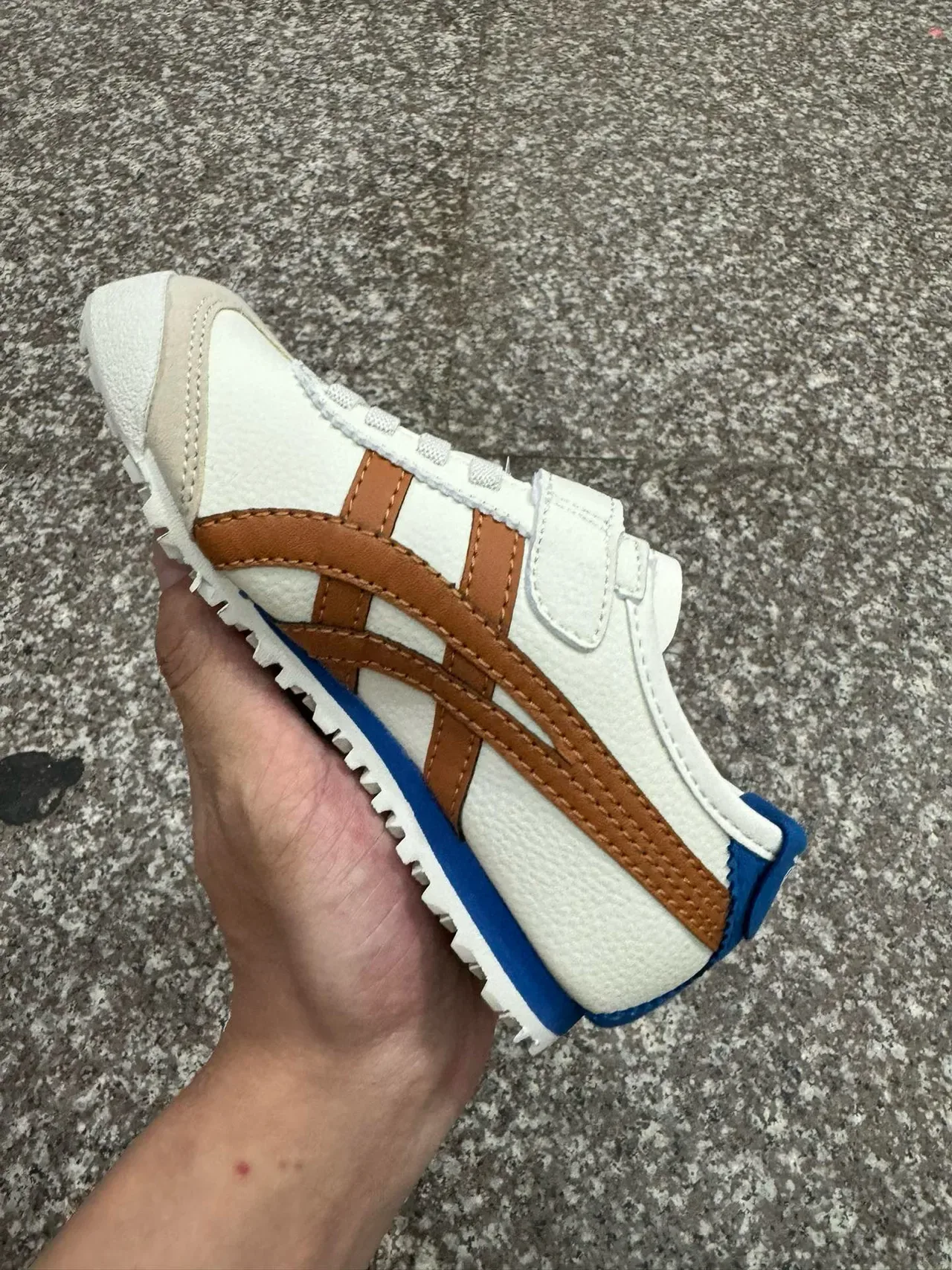 ASICS Onitsuka Tiger Mexico 66 branco azul marinho vermelho tênis lifestyle 13