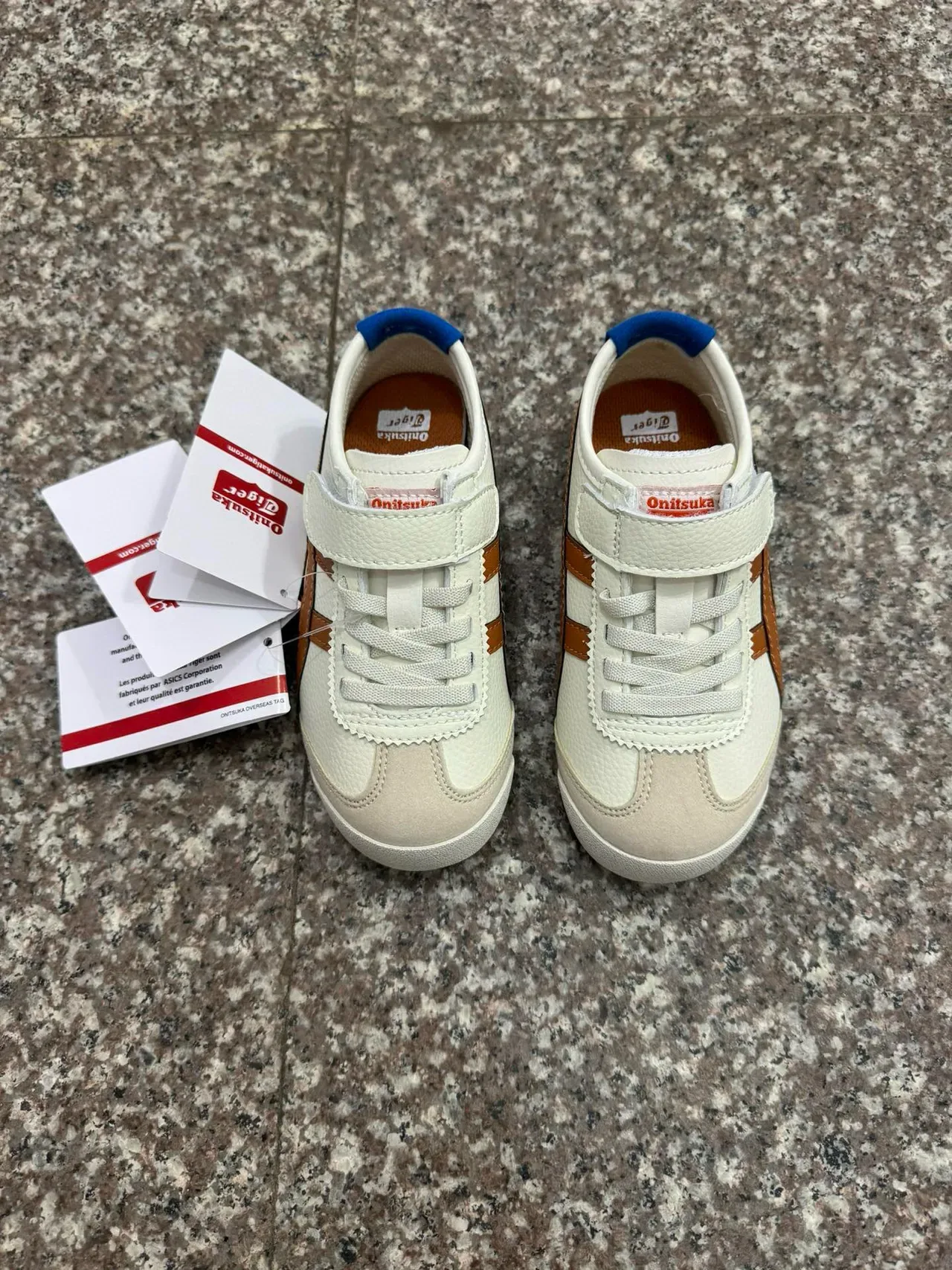ASICS Onitsuka Tiger Mexico 66 branco azul marinho vermelho tênis lifestyle 15