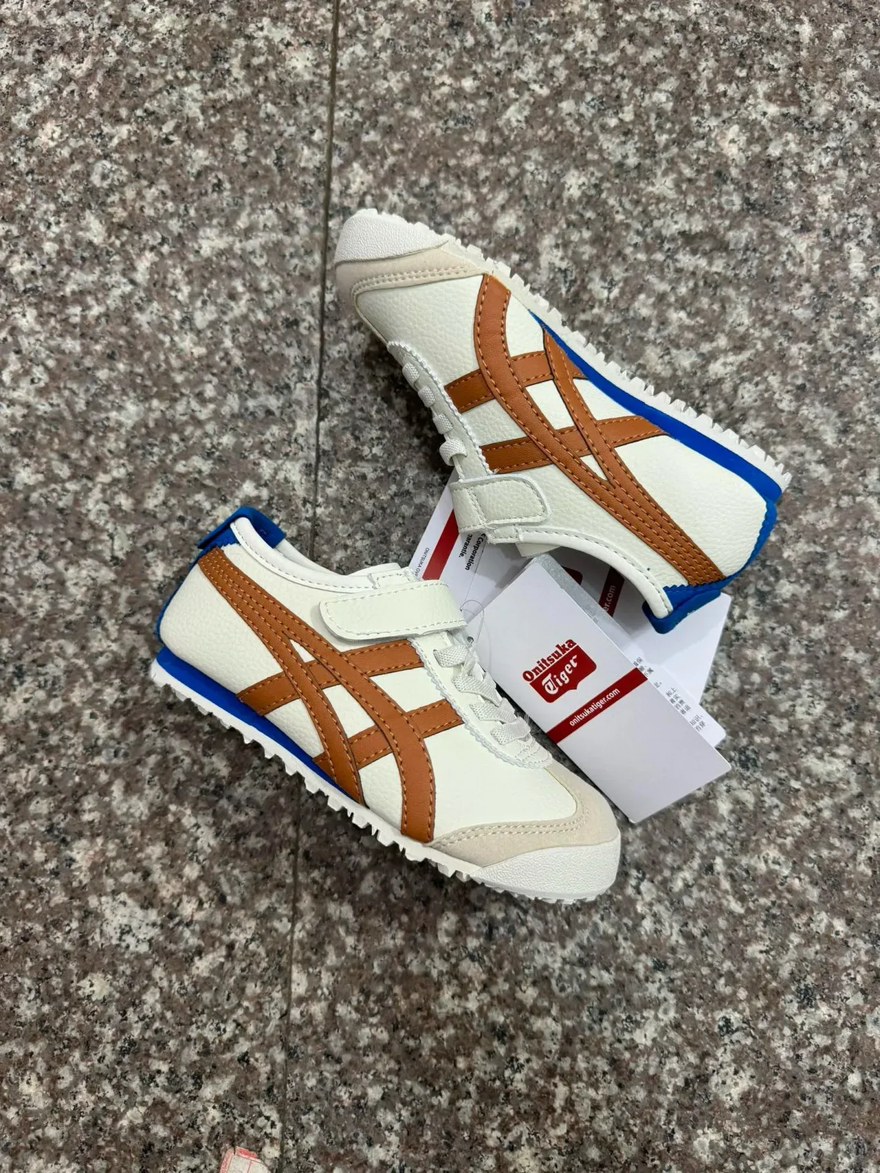 ASICS Onitsuka Tiger Mexico 66 branco azul marinho vermelho tênis lifestyle 18