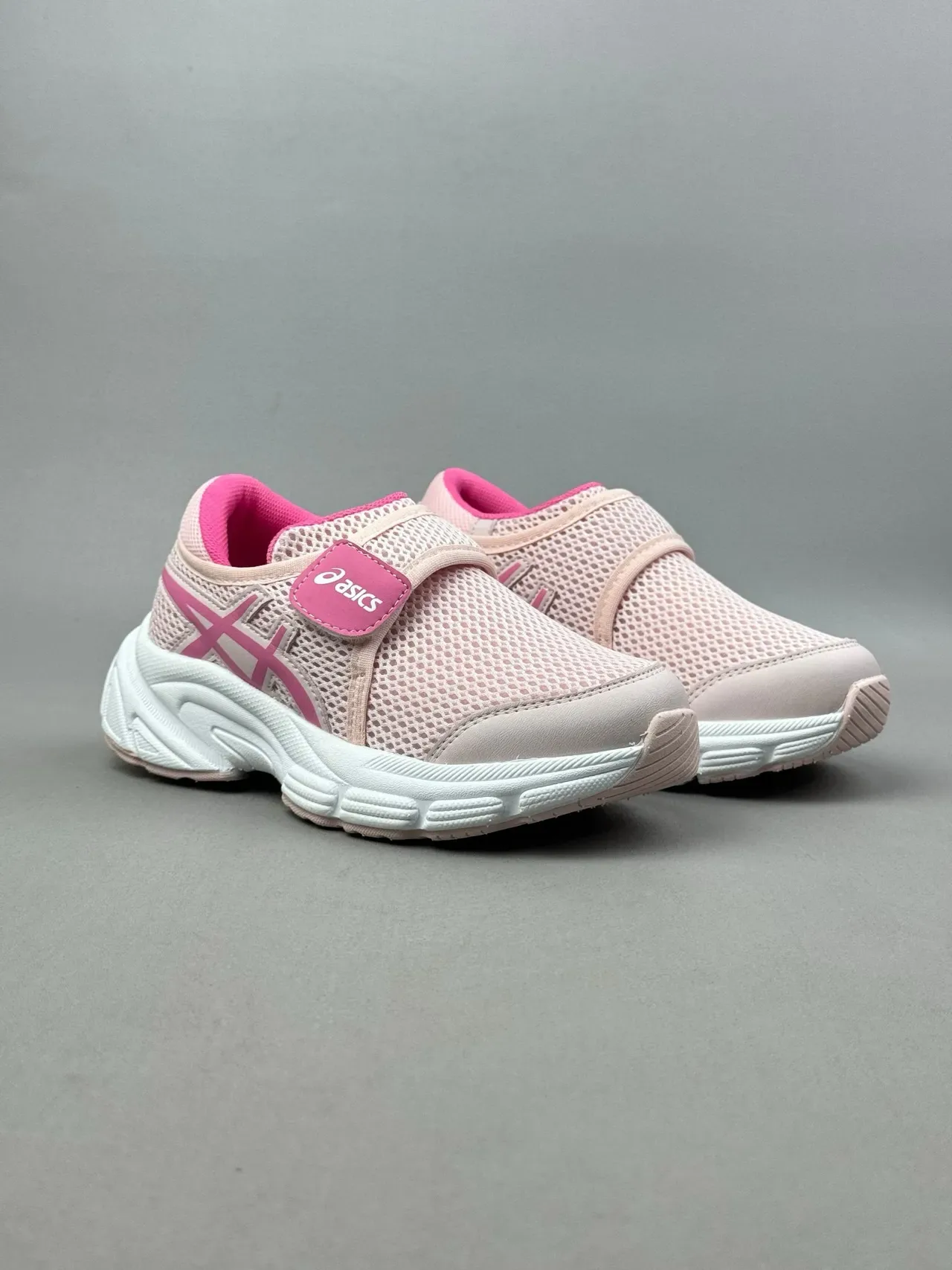 ASICS Sneakers lifestyle avec empeigne maille rose rouge fermeture à Velcro 13