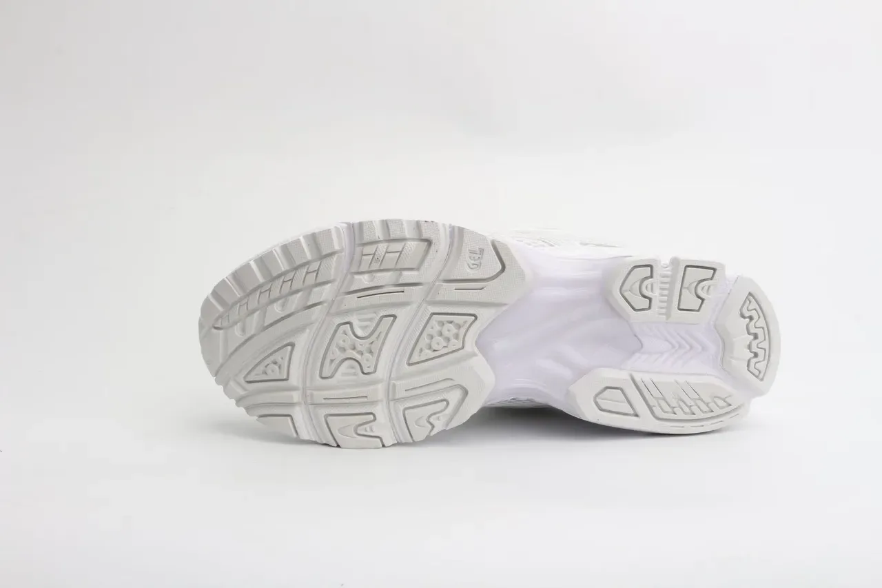 ASICS White Transparent Mesh And Synthetic Overlay Running Shoes 4