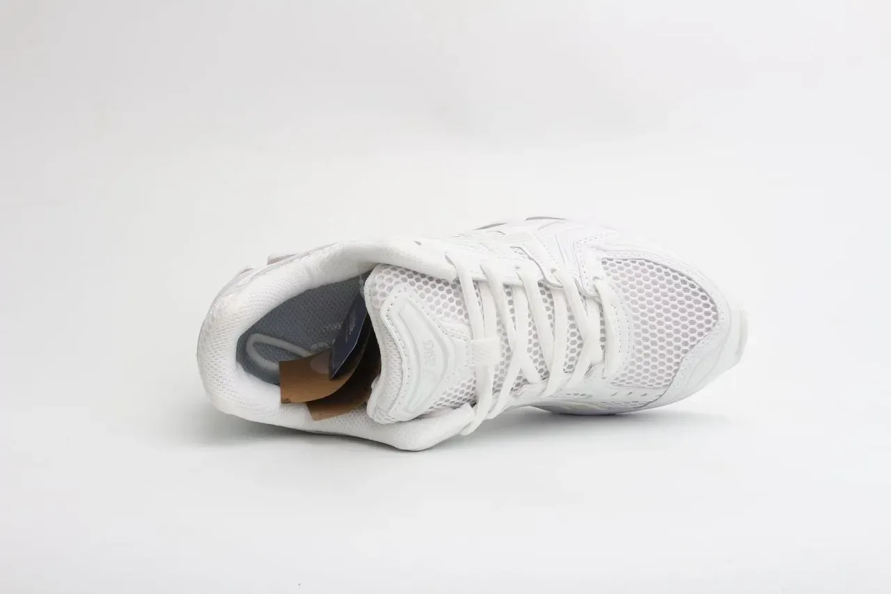 ASICS White Transparent Mesh And Synthetic Overlay Running Shoes 5