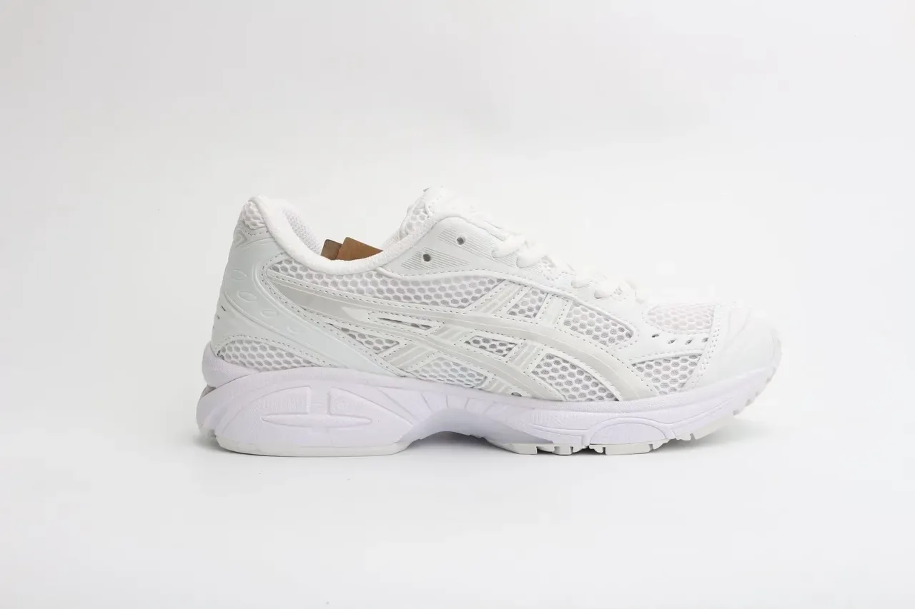 ASICS White Transparent Mesh And Synthetic Overlay Running Shoes 6