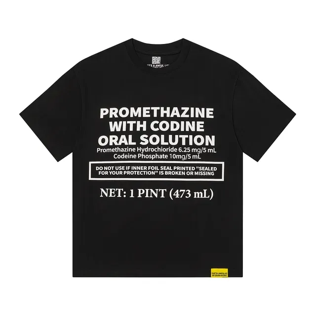 Camiseta gráfica Awake NY com rótulo farmacêutico 4