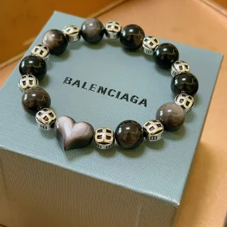 Balenciaga BB Logo Pulsera de Corazón con Cuentas