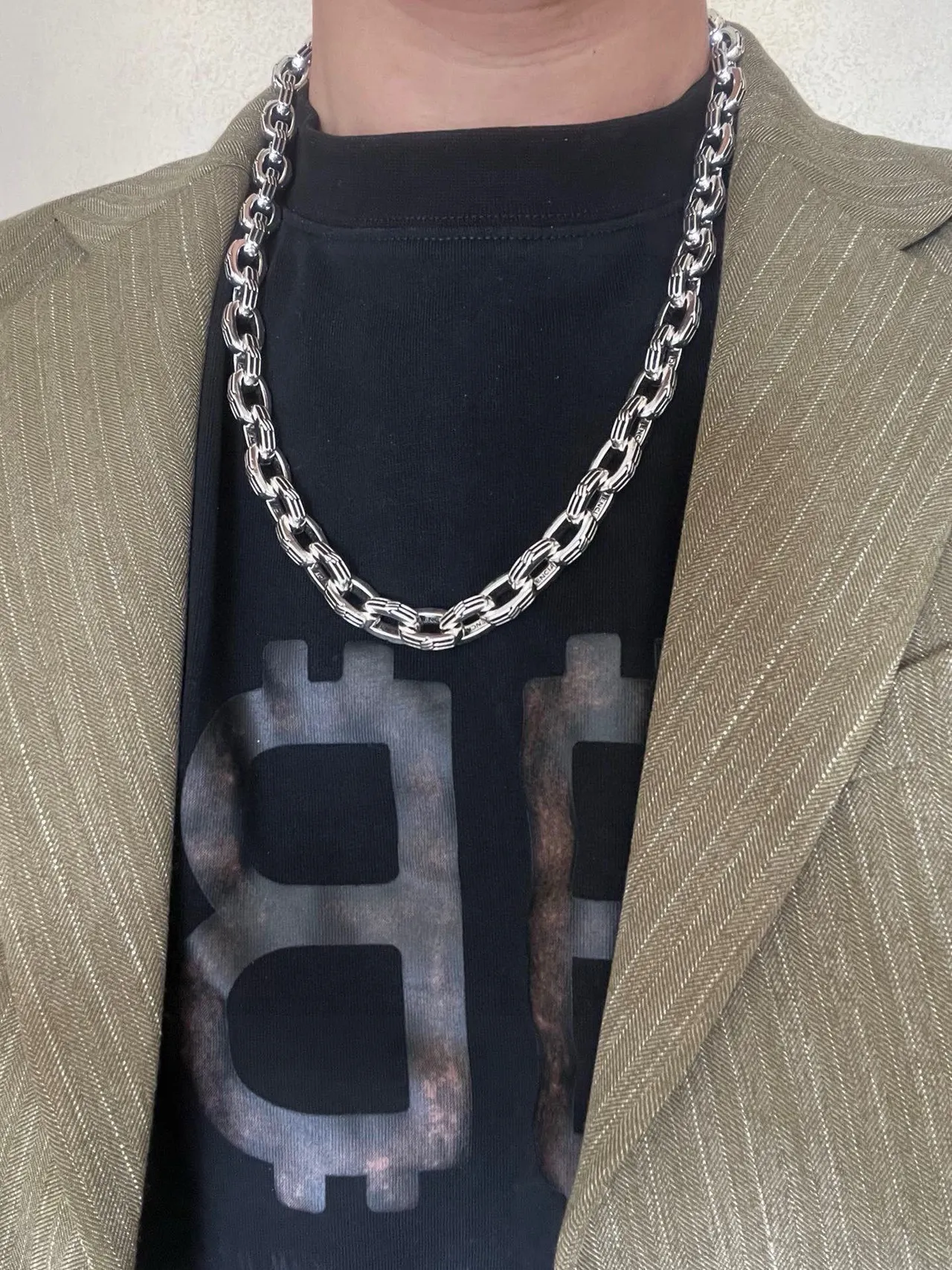 Balenciaga Chunky Oval-Link Chain Necklace 5