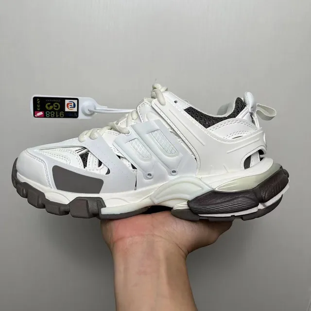 Balenciaga Defender White and Gray Chunky Sneakers 2