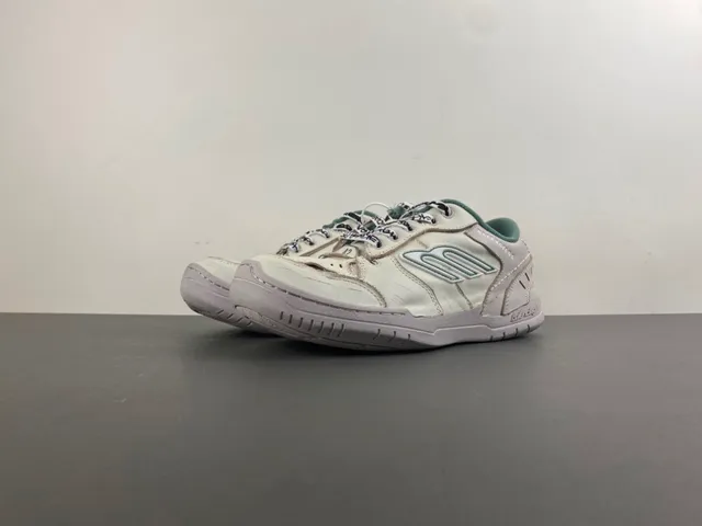 Balenciaga Runner Bege Verde Camada Couro Superior Impressão Graffiti Cadarços Tênis Lifestyle 10