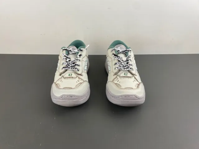 Balenciaga Runner Bege Verde Camada Couro Superior Impressão Graffiti Cadarços Tênis Lifestyle 11