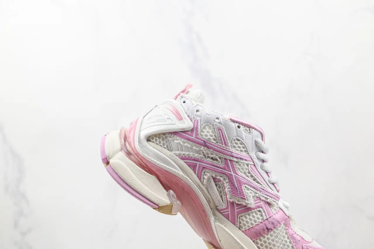 Balenciaga Runner White and Pink Chunky Sneakers 5