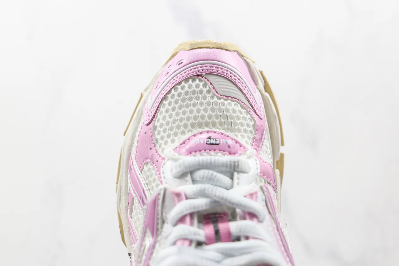Balenciaga Runner White and Pink Chunky Sneakers 6
