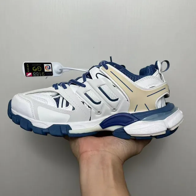 Balenciaga Runner Sneakers Chunky Branco Navy Bege 2