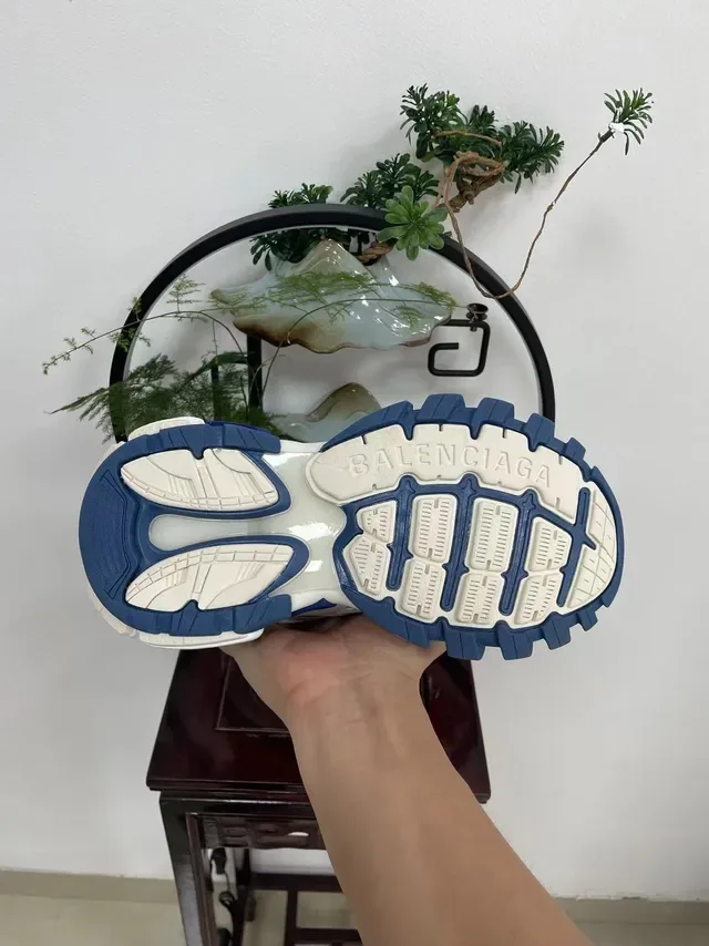 Balenciaga Runner Sneakers Chunky Branco Navy Bege 6
