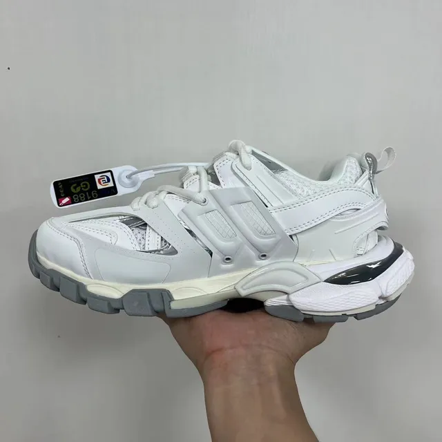 Balenciaga Runner White Silver Gray Chunky Sneakers 2