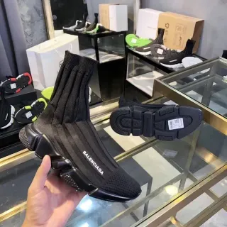 Balenciaga Speed Trainer কালো বোনা ছাড়া লেস লাইফস্টাইল স্নিকার