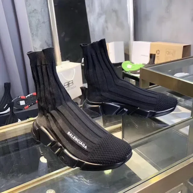 Balenciaga Speed Trainer noir maille sans lacets basket lifestyle 3