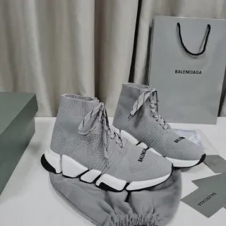 Balenciaga Speed Trainer ধূসর নিট লাইফস্টাইল স্নিকার
