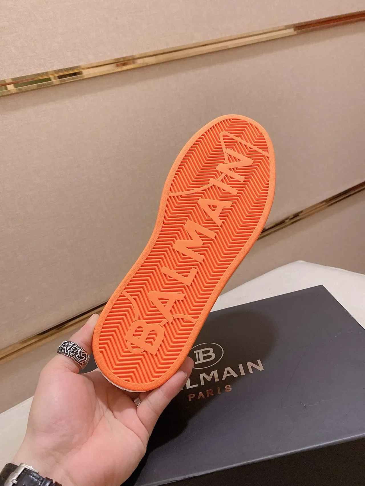 Balenciaga Speed Trainer Orange Embossed Monogram Slip-On Lifestyle Sneakers 2