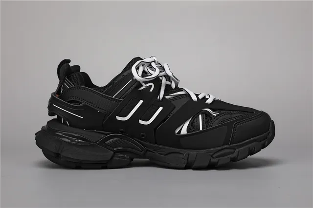 Balenciaga Track Sneaker sneakers noires et blanches chunky 8