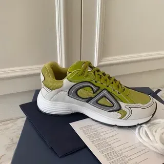 بالينسياغا Track Trainer لایم جرين أبيض سنيكرز أسلوب حياة