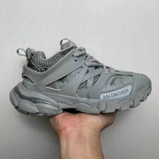 Balenciaga Track Trainer Tênis Monocromático Cinza Chunky