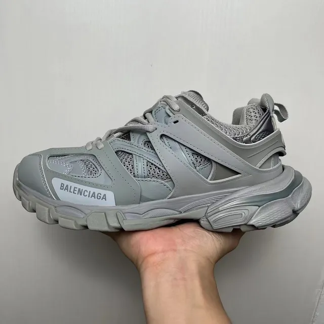 Balenciaga Track Trainer Tênis Monocromático Cinza Chunky 2