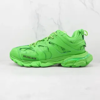 Balenciaga Track Trainer أحذية رياضية سميكة أخضر نيون