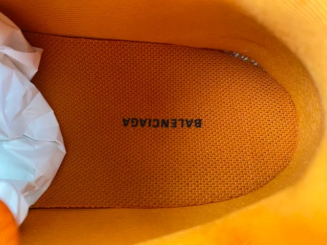 Balenciaga Track Trainer حذاء رياضي برتقالي كبير 7