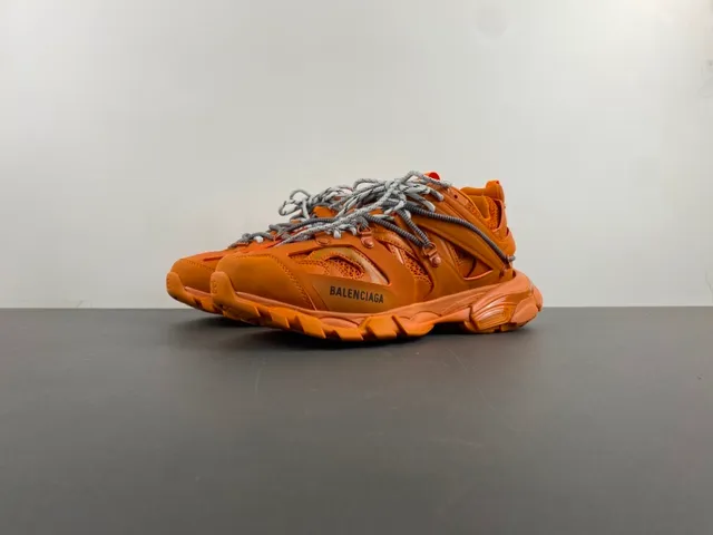 Balenciaga Track Trainer حذاء رياضي برتقالي كبير 10