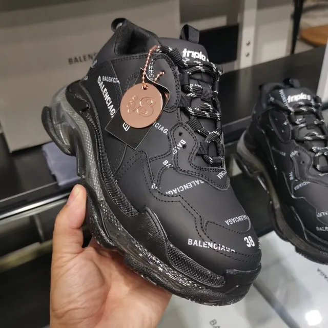 Balenciaga Triple S Baskets Chunky Noires 6