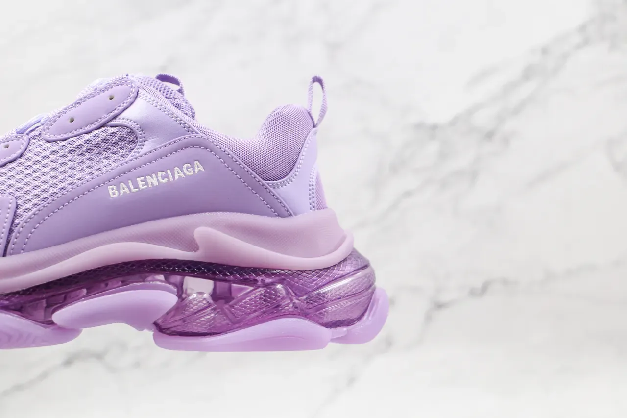 Balenciaga Triple S Lavande Chunky Sneakers 4
